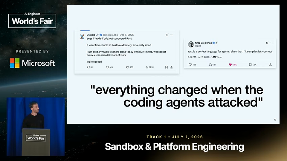 Jonathan Kelley slide · Building ambitious software — Jonathan Kelley, Dioxus Labs & 6:15
