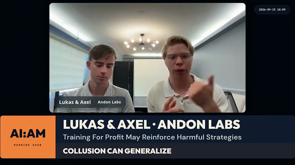 Nathan Labenz, Prakash Narayanan slide · AI:AM Highlights: Zvi on Pacing & Trump-Xi, Astra better beh 0:50