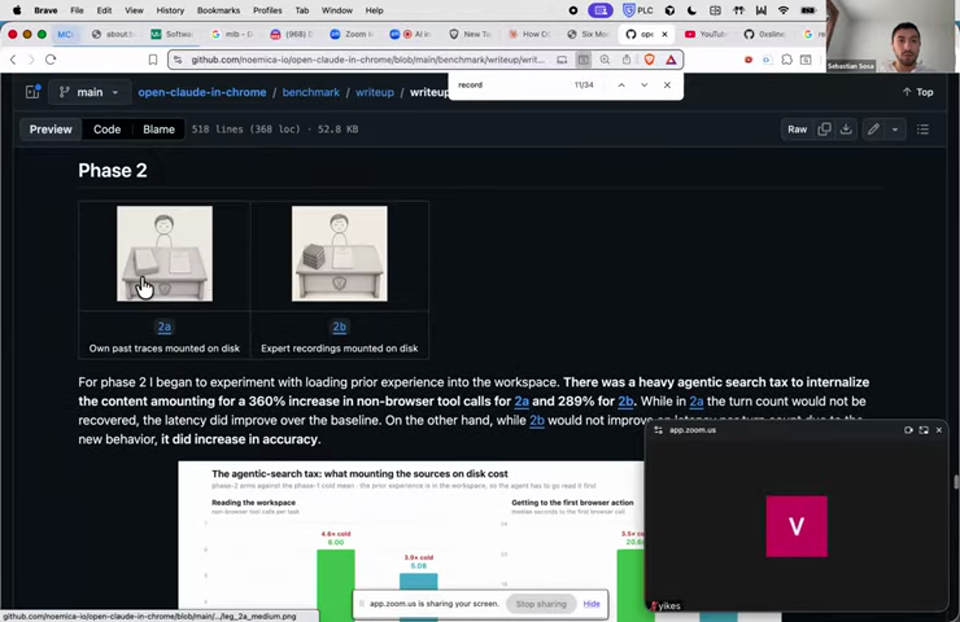 Sebastian Sosa slide · Teaching Browser Agents from Experience | AI in Action 22:49